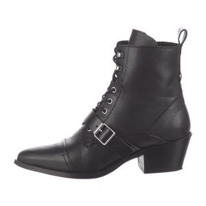 AllSaints Leather Ankle Combat Boots (Katy Boot)